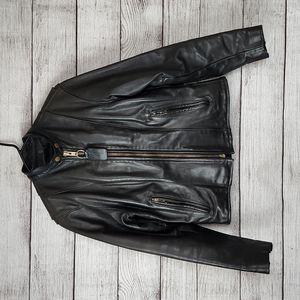 Vanson Genuine Leather Moto Biker Jacket